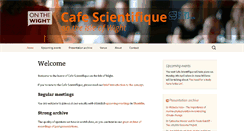 Desktop Screenshot of cafescientifique.onthewight.com